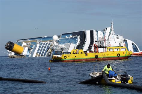 sinking cruise ships at sea